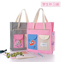Supplementary Lesson Tutorial Kits For Elementary School Students With Hand Bag Loaded Books Handbags Children Canvas Fine Arts Homework Carrying Book Bags