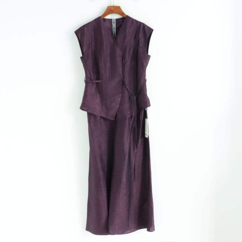 Zilian Zl26X-011 Fashionable Lace-Up Vest and Wide-Leg Pants Two-Piece Set 2026 Summer Women's Clothing Mall Same Style