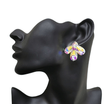 yundance dance new national standard modern Latin dance accessories earrings earrings decorated with diamonds