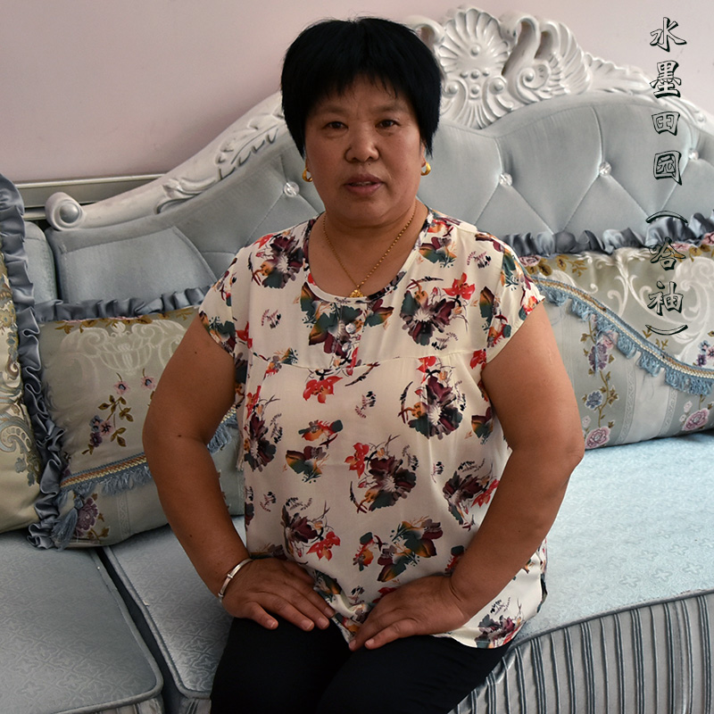 Trung niên bông bông đồ ngủ của phụ nữ bông áo mảnh duy nhất của mẹ quần áo để tăng chất béo và lỏng tay áo ngắn có thể được đeo đồ bộ nữ