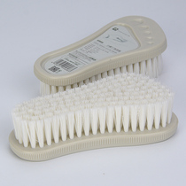 Mori little feet washing brush plastic soft wool multi-purpose shoe brush washbasin brush cleaning brush bath cylinder brush single Gray