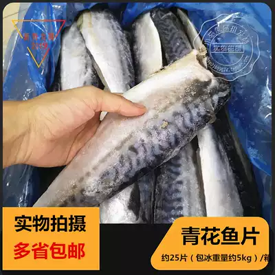 挪威进口冷冻青花鱼大鲐鱼鲐鲅鱼片鲭鱼烧烤无骨即食约25片