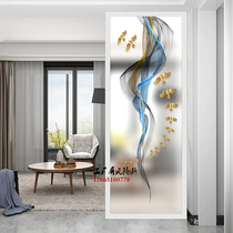 Simple modern entrance entrance Living room screen partition wall decoration Abstract art glass small apartment Nordic light luxury