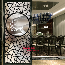 Simple modern home living room glass screen Bedroom kitchen entrance partition wall Jane European decoration New Chinese light transmission