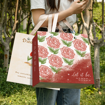 Wedding handbag Chinese Valentines Day gift bag red high-end souvenir four-piece set gift large packaging paper bag