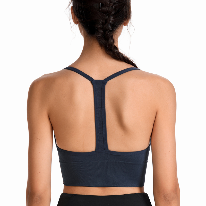 T-Shaped Sports Bra for Women with Hollow Design, Breathable, Shockproof, Suitable for Fitness, Running, Yoga, Push-Up, Vest-Style Shaping Bra