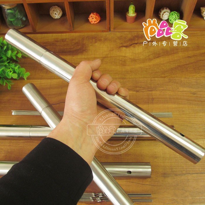 Sign bucket Barbecue Sign cylinder Outdoor tool Supplies accessories Stainless Steel Barbecue Needle Barrel Steel Sign Cylinder Sign cylinder