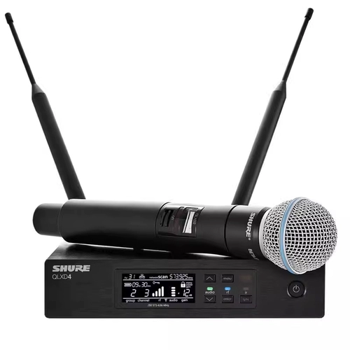 Shure/Schur QLXD24 Профессиональный цифровой беспроводной микрофон SM58/Beta58 ОДИН БЕЗОПАСНОЕ микрофон беспроводного микрофона