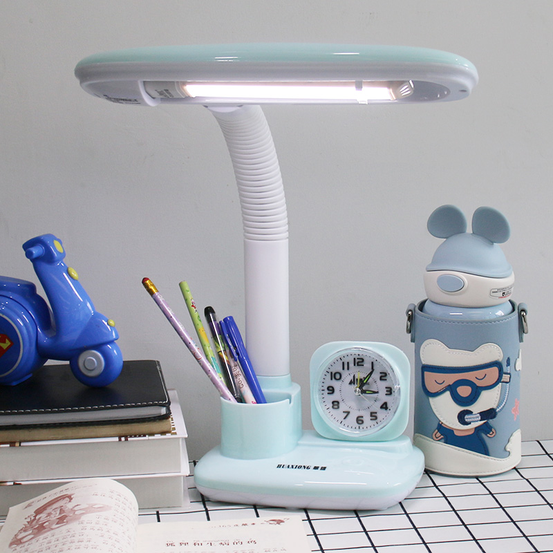 Table lamp Learning special eye care Primary school Children's desk plug-in child cartoon Huxiong protective eye light Domestic learning lamp