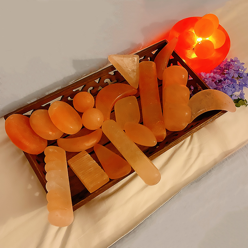 Himalayan Natural Salt Stone SPA Essential Oil Massage Salt Therapy Cold Hot Compress Stone Handmade Salt Soap Relaxation Decompression Rock Salt-Taobao
