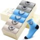 Langsha trẻ em vớ cotton mùa thu và mùa đông cậu bé lớn vớ cotton thể thao học sinh dày 10-12 tuổi vớ giãn tĩnh mạch