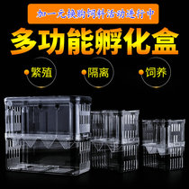 Acrylic fish tank isolation box extra-large pneumatic spawning incubator box guppies breeding box delivery room small fry