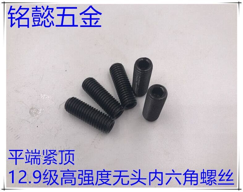 12 Class 9 Hexagon Socket Flat End Fastener Flat End Fastener DIN913 M10X6- M10X50