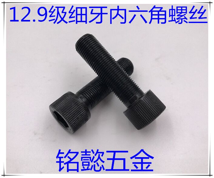 12 9 level fine tooth inner hexagonal screw fine tooth inner hexagonal screw M12X1X25-M12X1X110