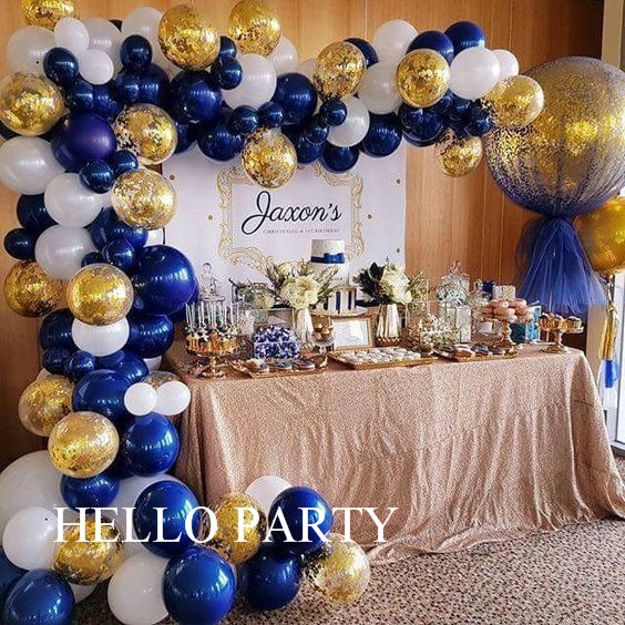 ins wind ink blue balloon starry sky blue balloon adult senior birthday party arranged supplies annual store celebration events