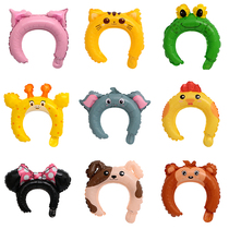Super cute cartoon rabbit ear balloon hair hoop puppy fawn adult party baby birthday party return