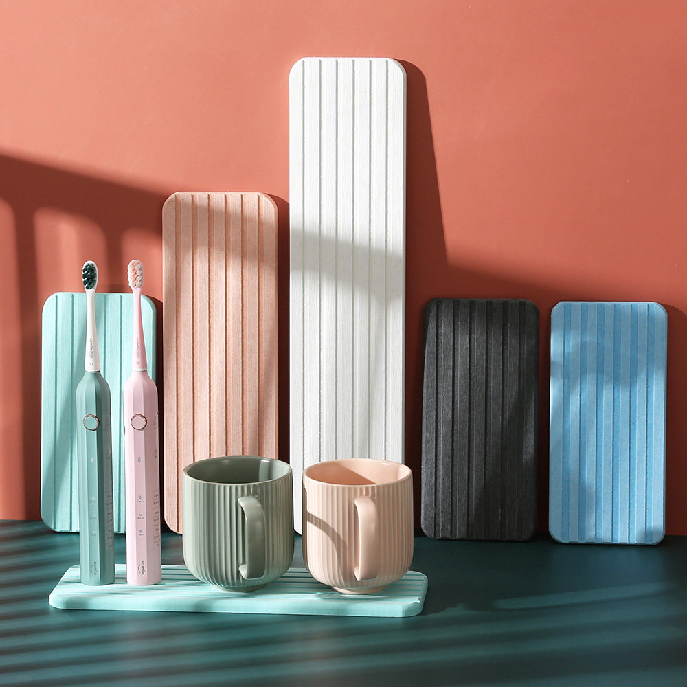 Mouthwash coaster Diatom mud absorbent mat Sink long strip Diatomaceous earth wash mat Sink mat Bathroom countertop mat