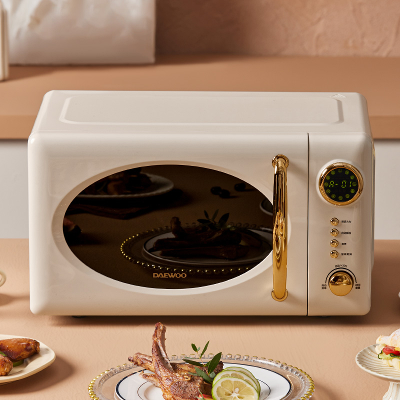 DAEWOO Daewoo DY-WB02 Daewoo microwave home small mini turntable style retro high face value