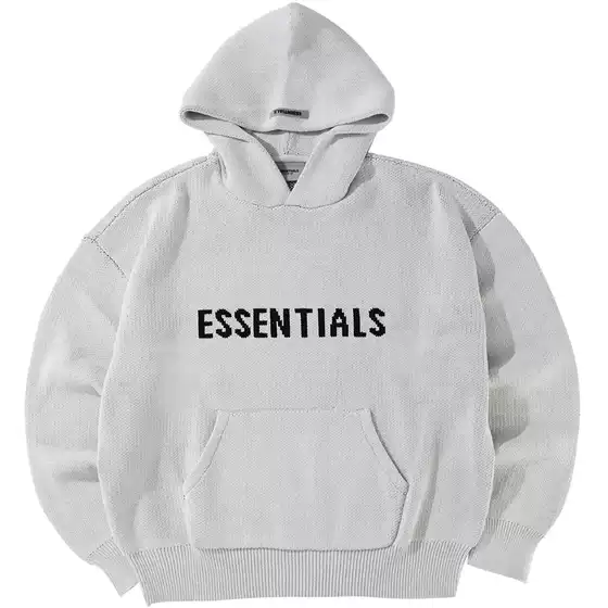 In Stock Fog Fear of God Essentials 20Fw Double-Line High Street Knit Heavyweight Sweatshirt Hoodie