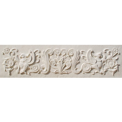 Песчаник европейский стиль зверя помощи фреской Внешняя настенная вилла KTV Community Park фон