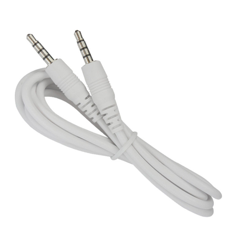 Standard 3 5 to 3 5 audio line mobile phone pair recording line with microphone 3 5 connection male