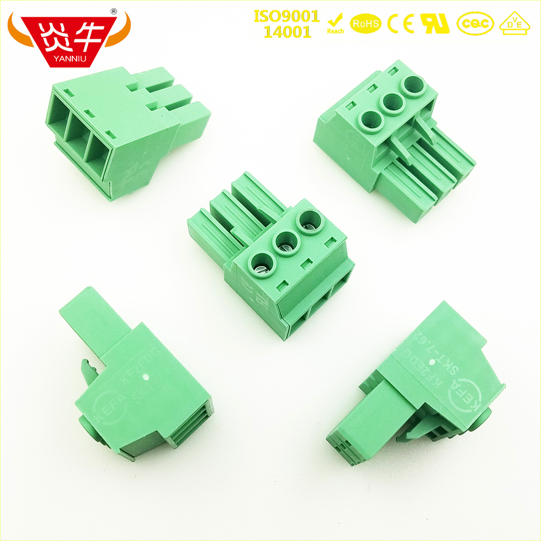 Plug-in-type PCB wiring terminal 5EDGKT KF2EDGSKT 7 62mm PC 5 ST1 connector high positive