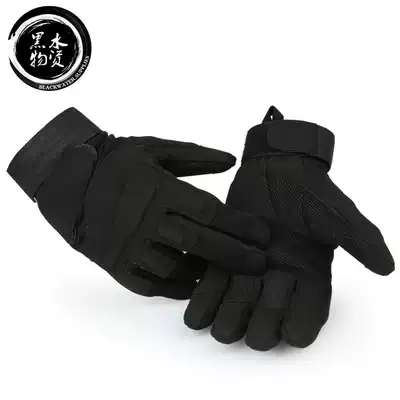 Winter plus velvet mountaineering game COS special forces show tactical gloves full finger male riding protective wear-resistant gloves