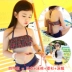 Đồ bơi trẻ em Hàn Quốc cho bé gái lớn bé trai mặc bikini ba mảnh chia tay áo tắm dài cho học sinh