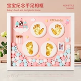 Детские отпечатки рук и ног, чернильная подушечка, сувенир, детская фоторамка для новорожденных, подарок на день рождения