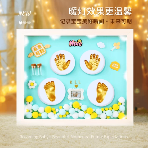 Детские отпечатки рук и ног, сувенир, фоторамка для новорожденных, детская хваталка, отпечаток рук, чернильная подушечка, подарок на день рождения