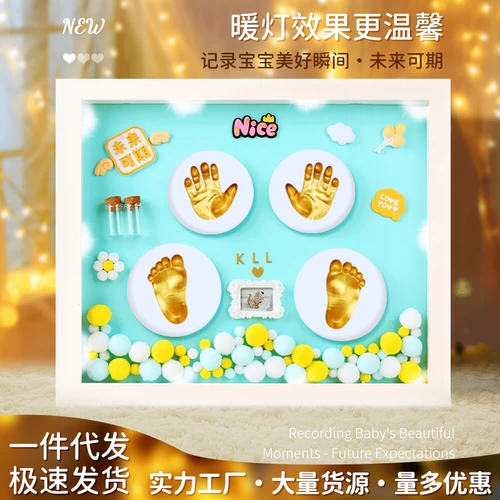 Детские отпечатки рук и ног, сувенир, фоторамка для новорожденных, детская хваталка, отпечаток рук, чернильная подушечка, подарок на день рождения