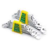 Shengda tool plastic clamp dual-purpose wrench tool set opening plum blossom wrench combination machine repair wrench set