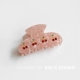 Розовая заколка-крабик