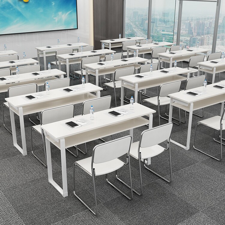 Educational institution training table staff double seat primary and secondary school students simple modern table and chair combination conference table long table