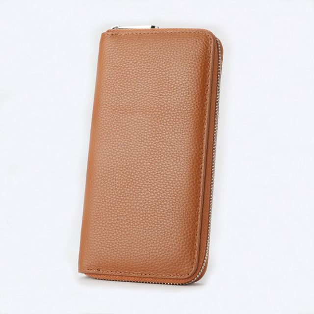 Japan original order 2024 new women's authentic leather long fortune wallet first layer cowhide women's clutch wallet