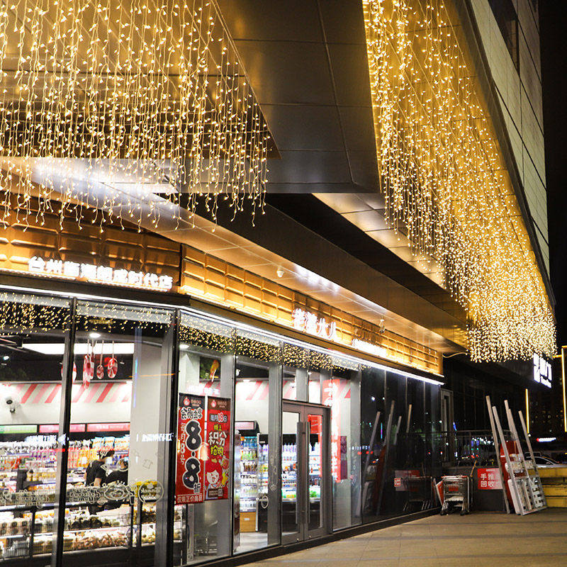 Color Lights Flashing Lights string full of Star Net Red Room Decorative Lights Windows Waterfall Lights Courtyard lamps Courtyard Light Curtain light Ice Lights