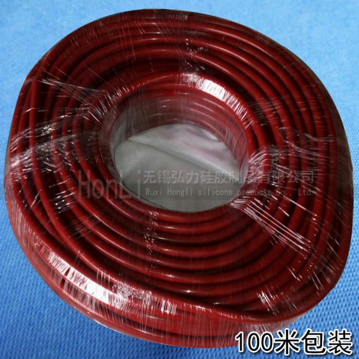 300 degrees high temperature silicone sleeve diameter 10mm shrink film packaging machine red silicone sleeve 50 meters minimum order