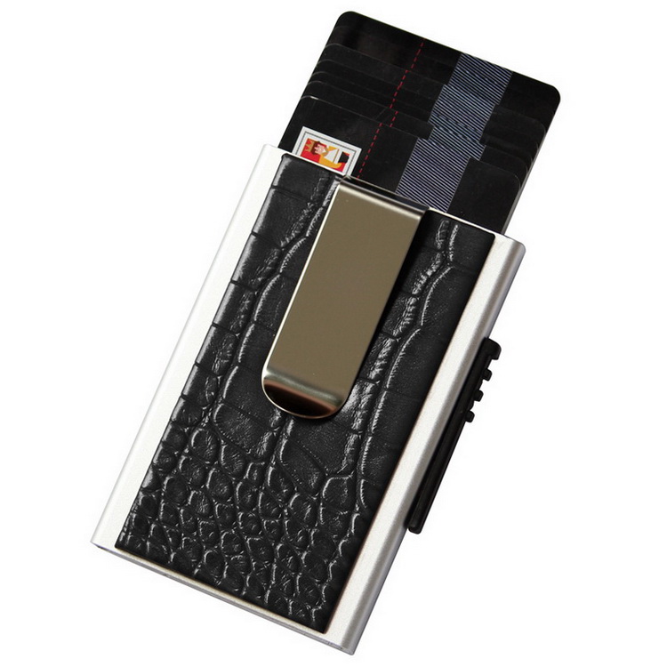 Đan Mạch vanle từ tính che chắn bàn chải chống trộm NFC Gói thẻ ngân hàng RFID đa chức năng chủ thẻ chủ thẻ hộp tự động ví đựng card