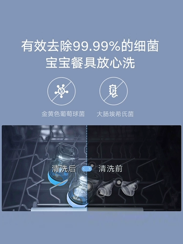 Семейная посудомоечная машина Xiaomi Mi интеллектуально 8 комплектов дегуминарного удаления и высыхания на столовом.