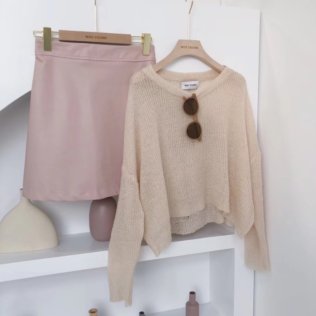 Mùa thu mới phiên bản Hàn Quốc của mohair hoang dã áo len ngắn rỗng nhỏ áo len mỏng tươi áo len đầu nữ - Đan Cardigan áo len