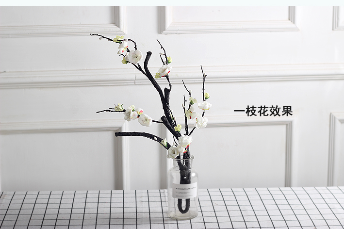 Cành dài cành mận khô hoa giả hoa nụ hoa phòng khách sàn hoa mận đào hoa cao cành khô trang trí hoa cưới - Hoa nhân tạo / Cây / Trái cây hoa lan hồ điệp giả