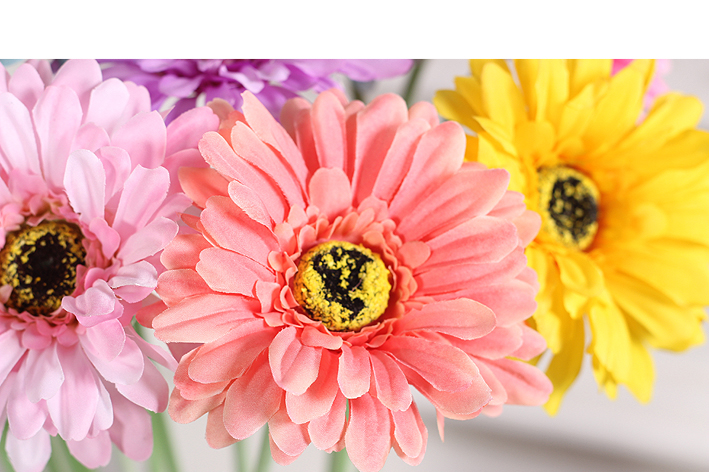 Hoa giả Gerbera Frangipani hoa mô phỏng trang trí bó hoa trang trí hoa đơn đặt phòng khách phòng ăn - Hoa nhân tạo / Cây / Trái cây cây giả