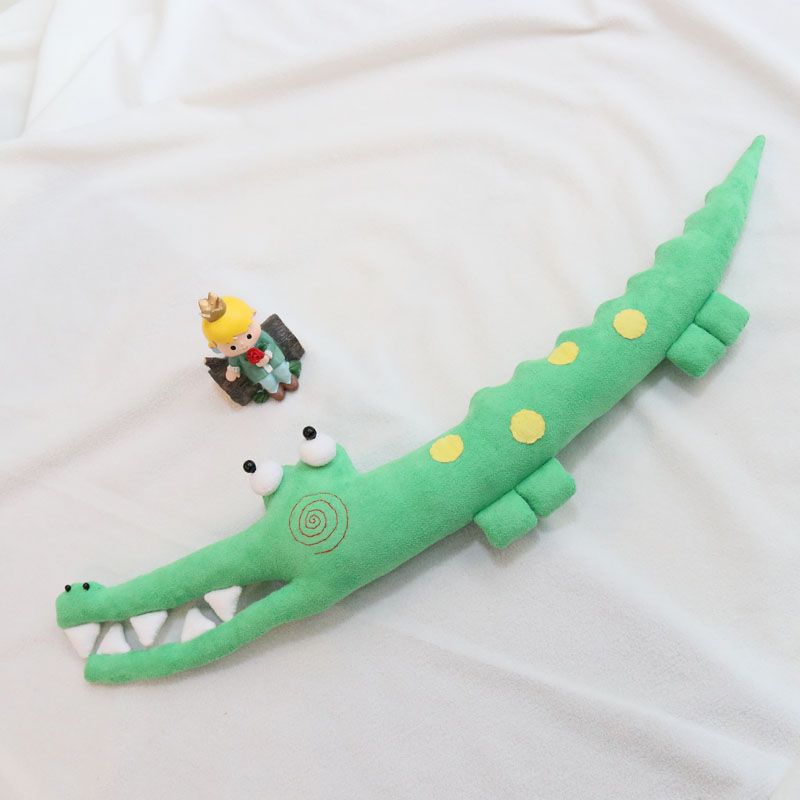 Hand Sewn Embroidered Self Made Gift Animal Crocodile Doll Fabric Doll Handmade Fabric diy Material Package