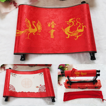 Republic of China handwritten wedding scroll blank send day post engagement book under appointment book wedding commemorative Chinese Wedding Encyclopedia