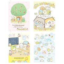 Corner bio small partner Japan san-x genuine authorized cute A4 folder information clip containing double layer L clip