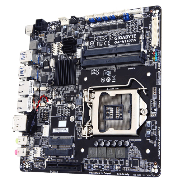 Gigabyte/Gigabyte Ga-H110Tn Dual-Network Industrial Control Mini Host Motherboard Dp/4K/6789 Generation U Gigabyte/Gigabyte Ga-H110Tn Dual-Network Industrial Control Mini Host Motherboard Dp/4K/6789 Generation U