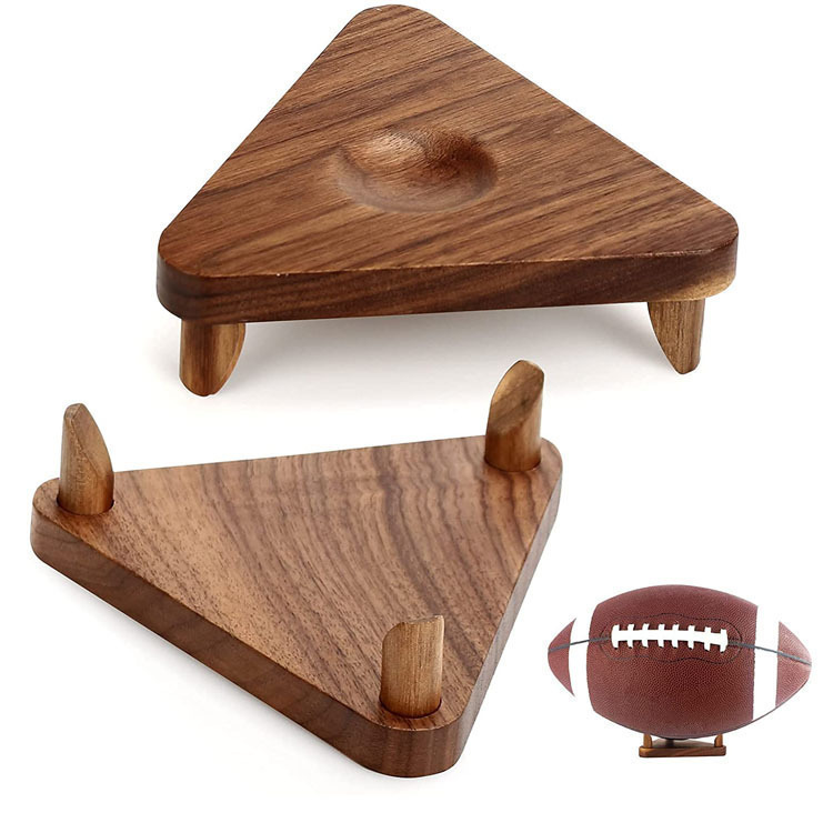 Ball Stand Bracket Football Stand Star Autographed Ball Souvenir Display Cabinet Solid Wood Sports Rugby Stand