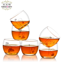 North da shi Cup pin ming bei Zen mind begins Cup printing monk teacup kung fu tea 6 pack master Cup pin bei