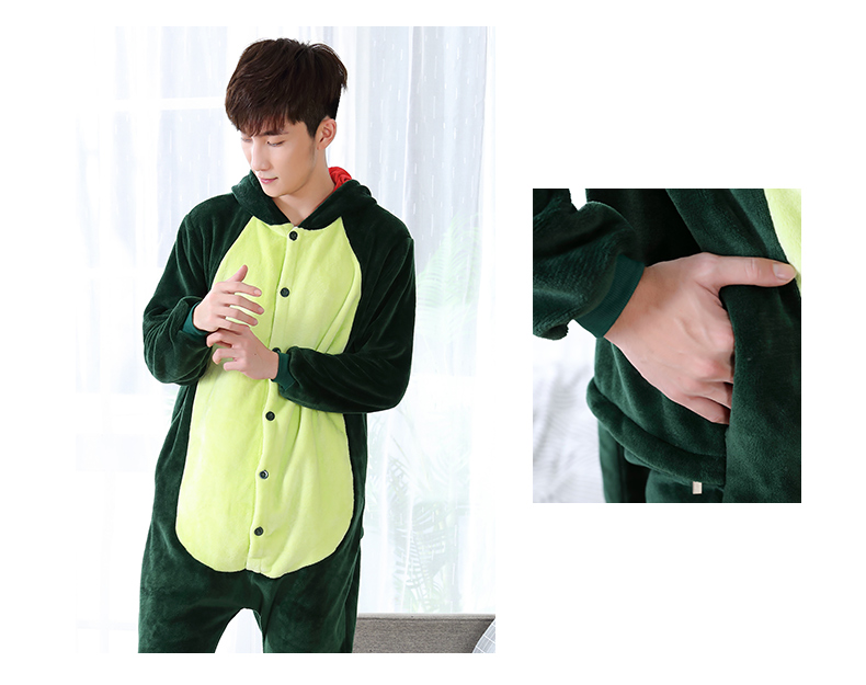 Bộ đồ ngủ hoạt hình nam nữ phù hợp với mùa đông Khủng long Xiêm dễ thương Stitch Pikachu 骷髅 Bộ đồ ngủ Tianma Unicorn pijama nam