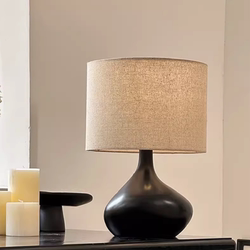 Master Bedroom High-End Bedside Table Lamp Designer Art Bedroom Living Room Table Lamp Wabi-Sabi Style Guesthouse Vintage Decorative Lamp